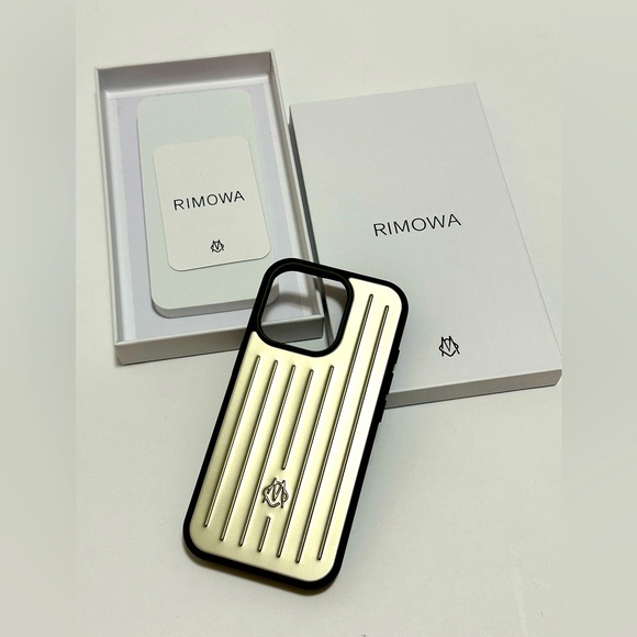 Rimowa Iphone Case Aluminum For Iphone 16 Pro Max TITANIUM - Picture 1 of 8